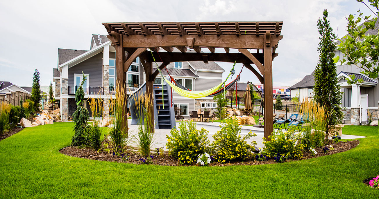 poolside pergola