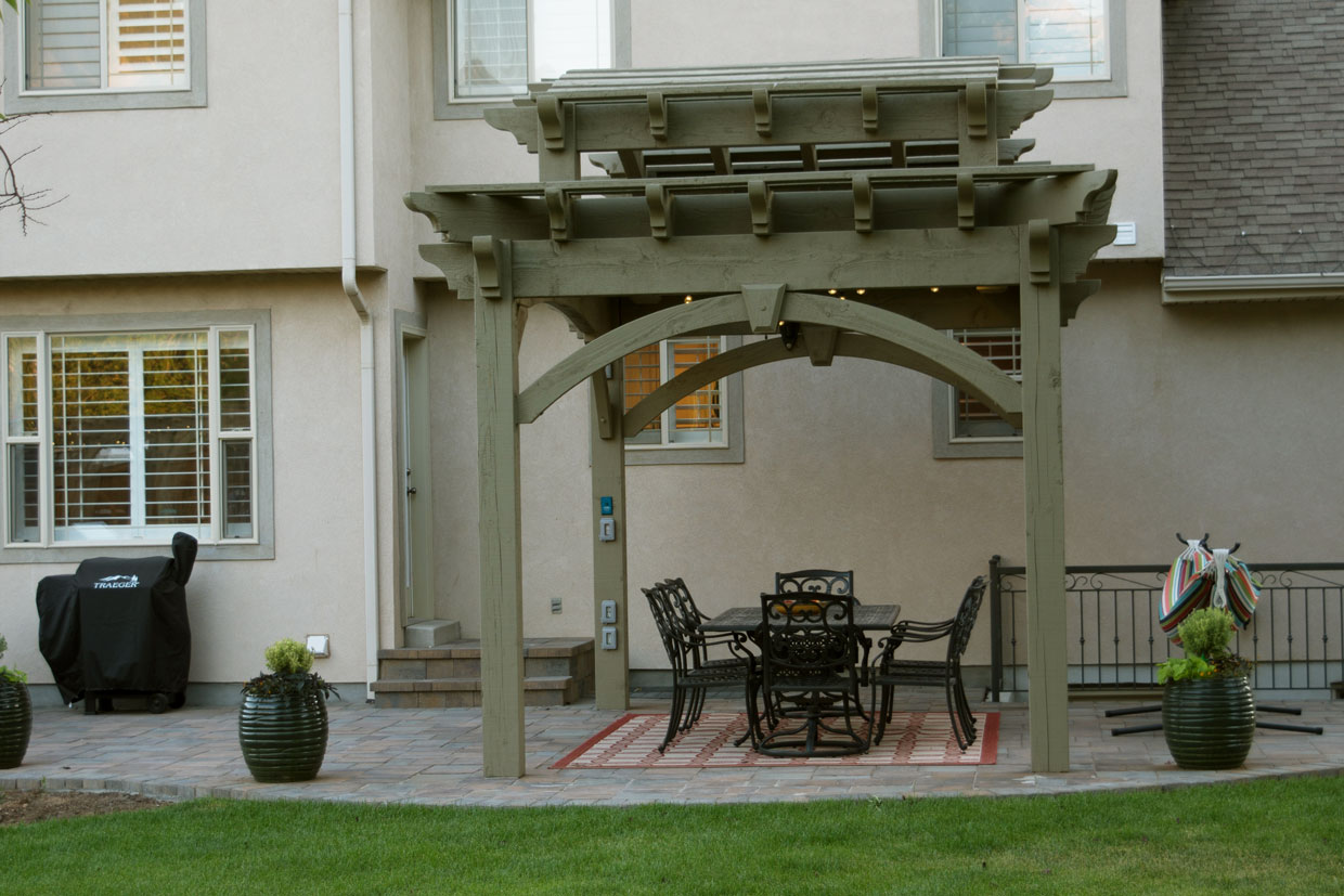 double tier pergola