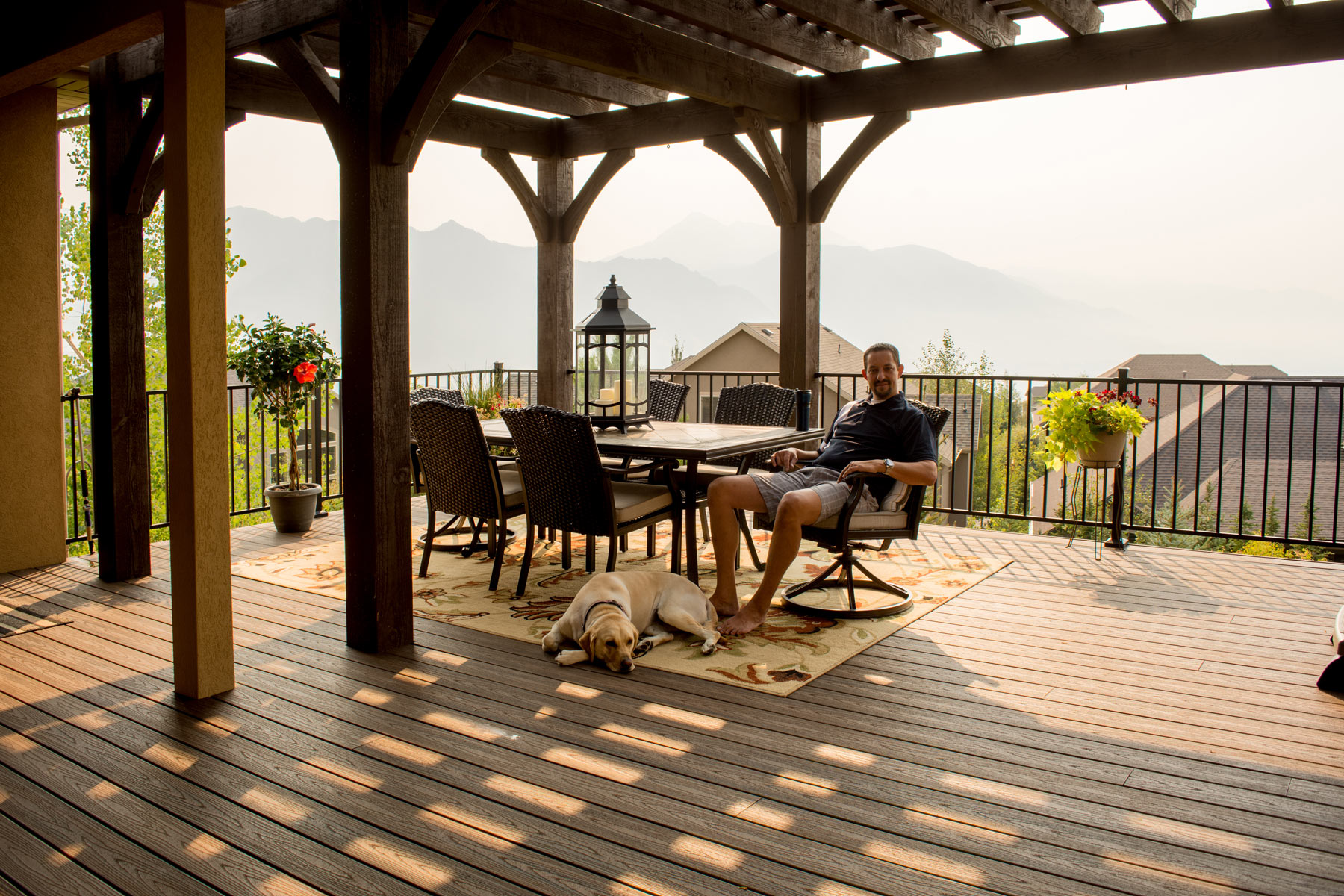 becker-pergola-dog-table deck pergola dog