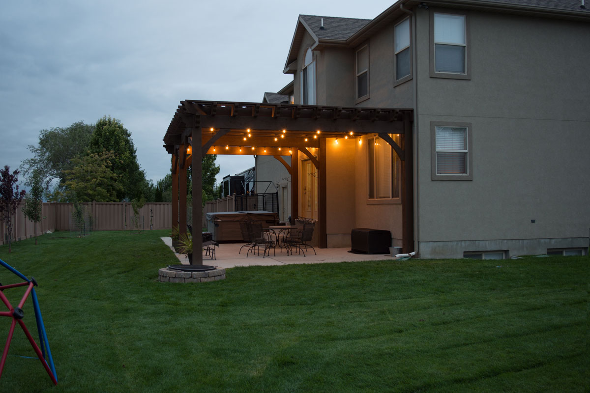 hot tub pergola