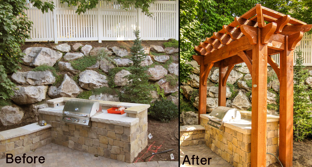 fb-puffer-before-arbor-after barbecue grill arbor