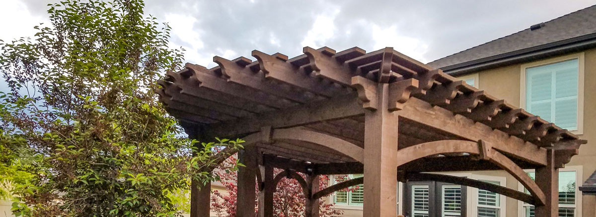 wrap around pergola roof