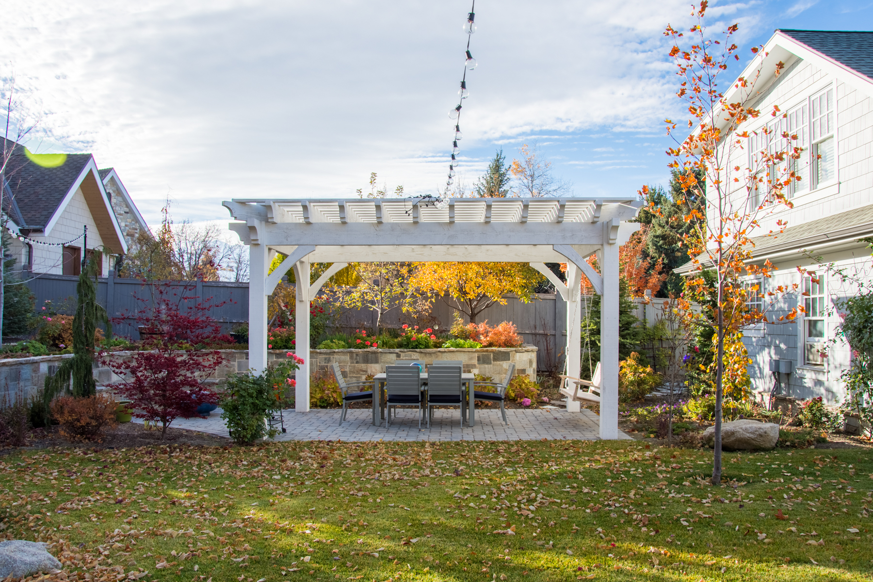 Lloyd-pergola-full-wrap-swing-35 pergola kit swing