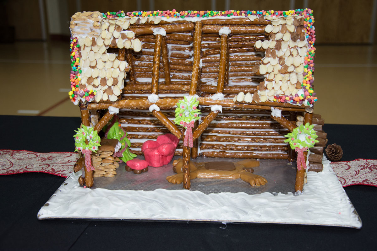 gingerbread-house-chair-fireplace bear rug fireplace house