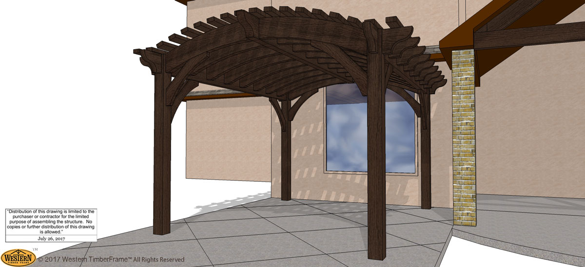 Full arched pergola plan