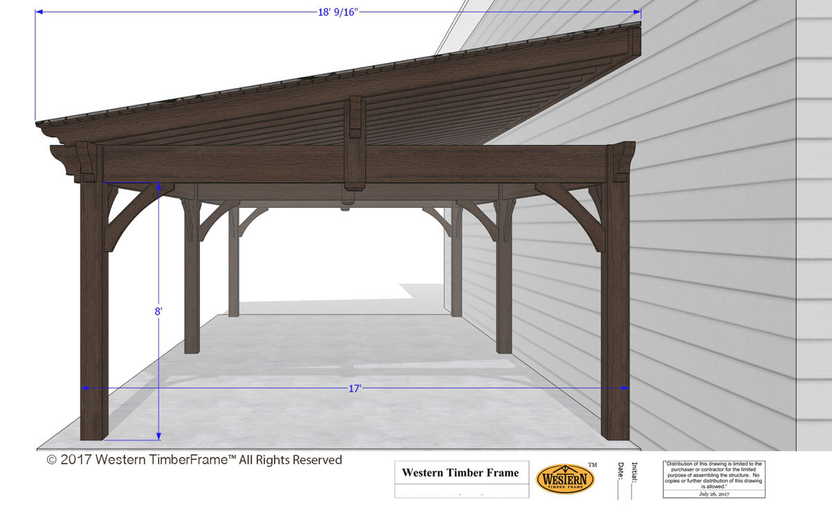 sloped roof pavilion