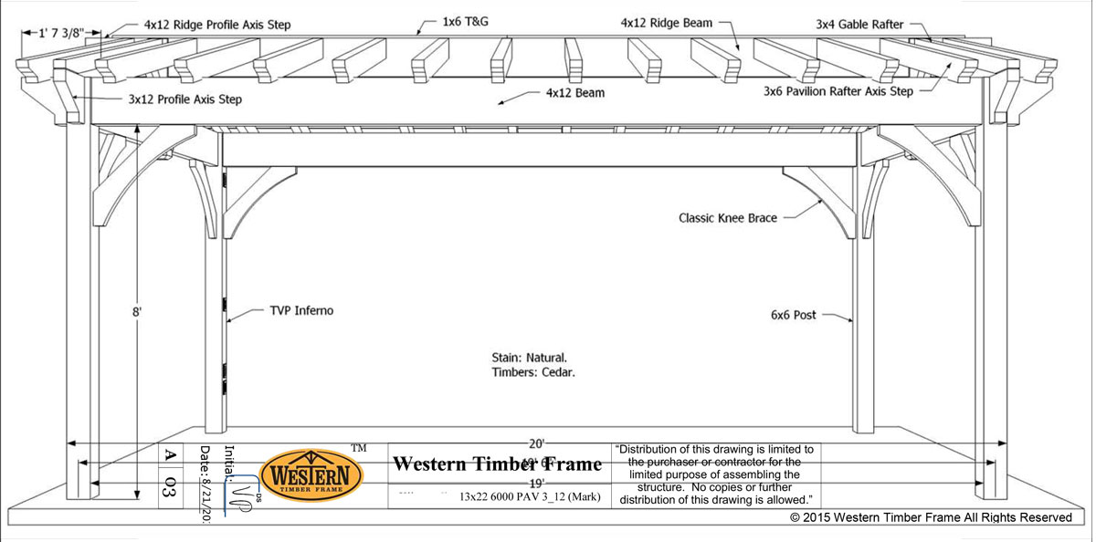 DIY pavilion plan 13 x 22