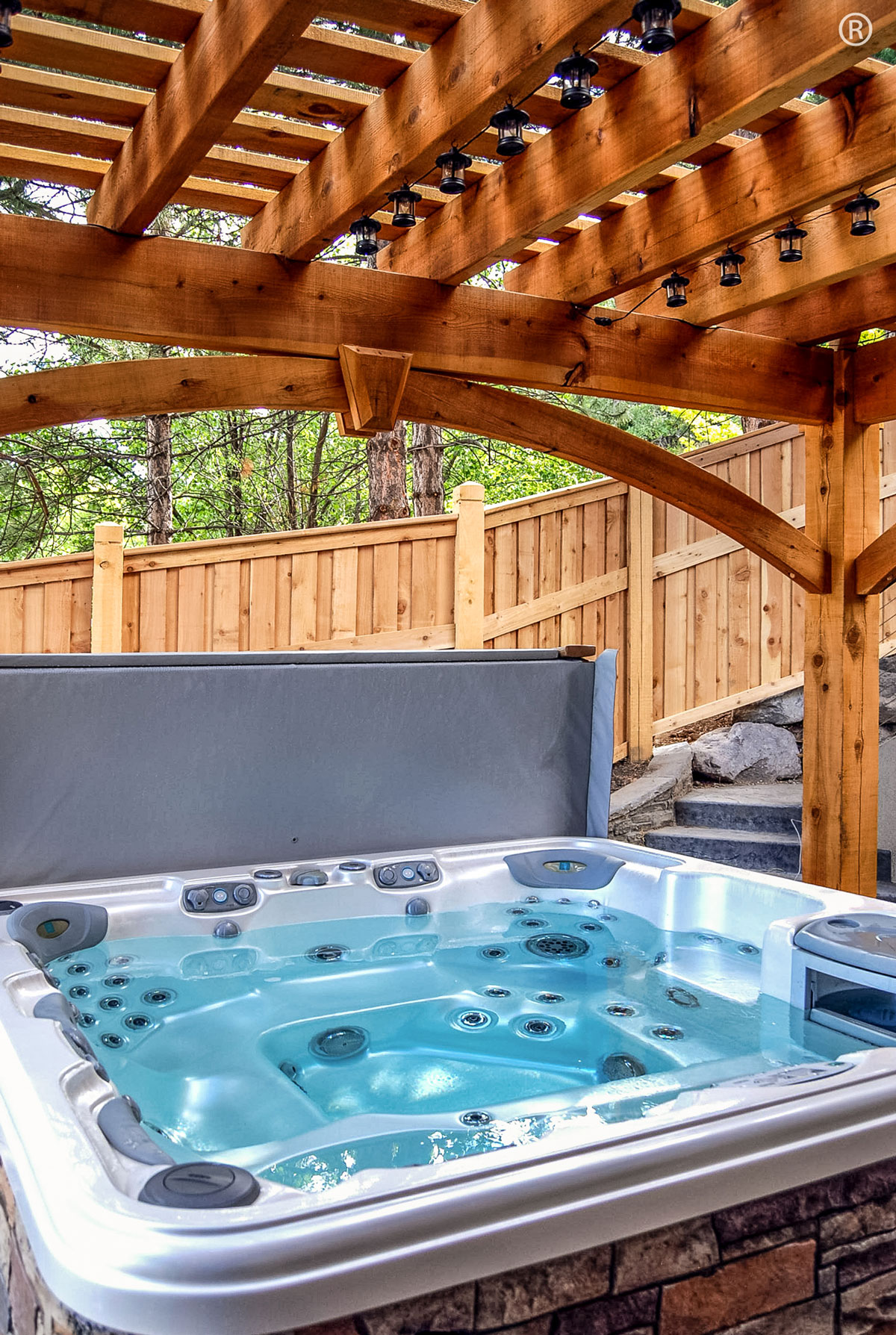 pergola over hot tub