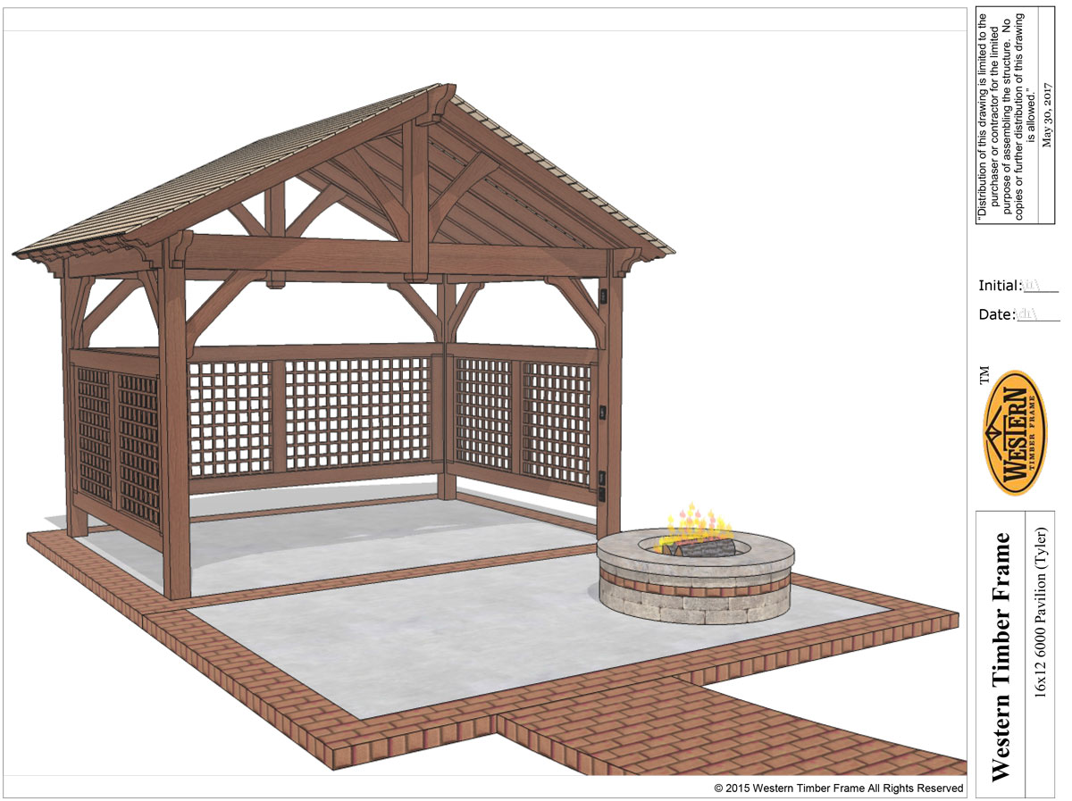 Timber frame pavilion plan