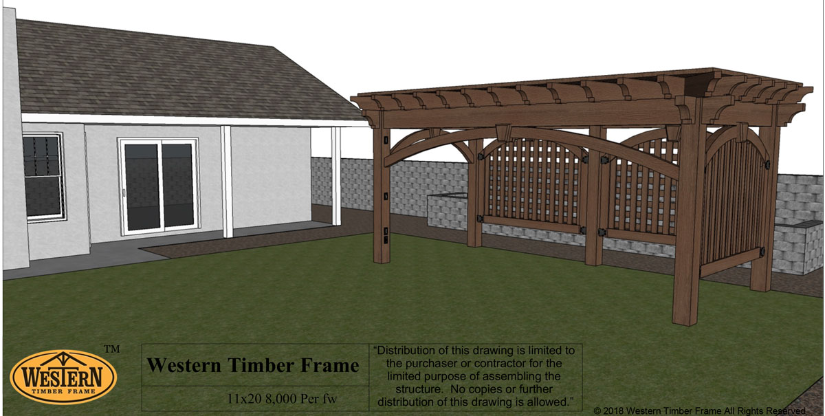 Juvan-Don-11×20-pergola-DIYkit plan for diy pergola kit
