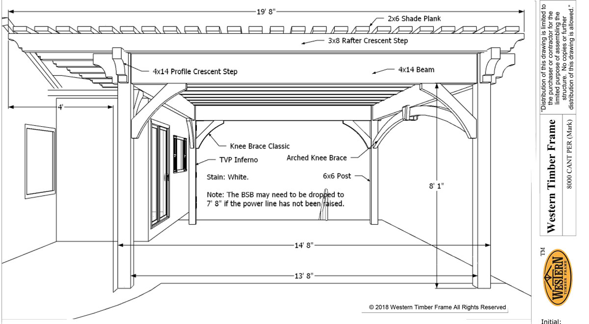 diy pergola plan with cantilever roof