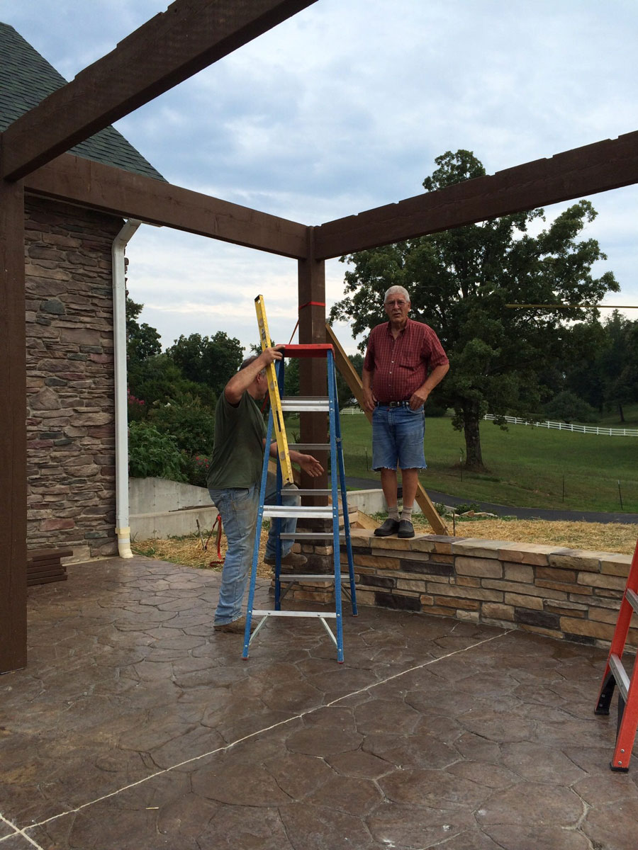 mullins-pergola-kentucky installation