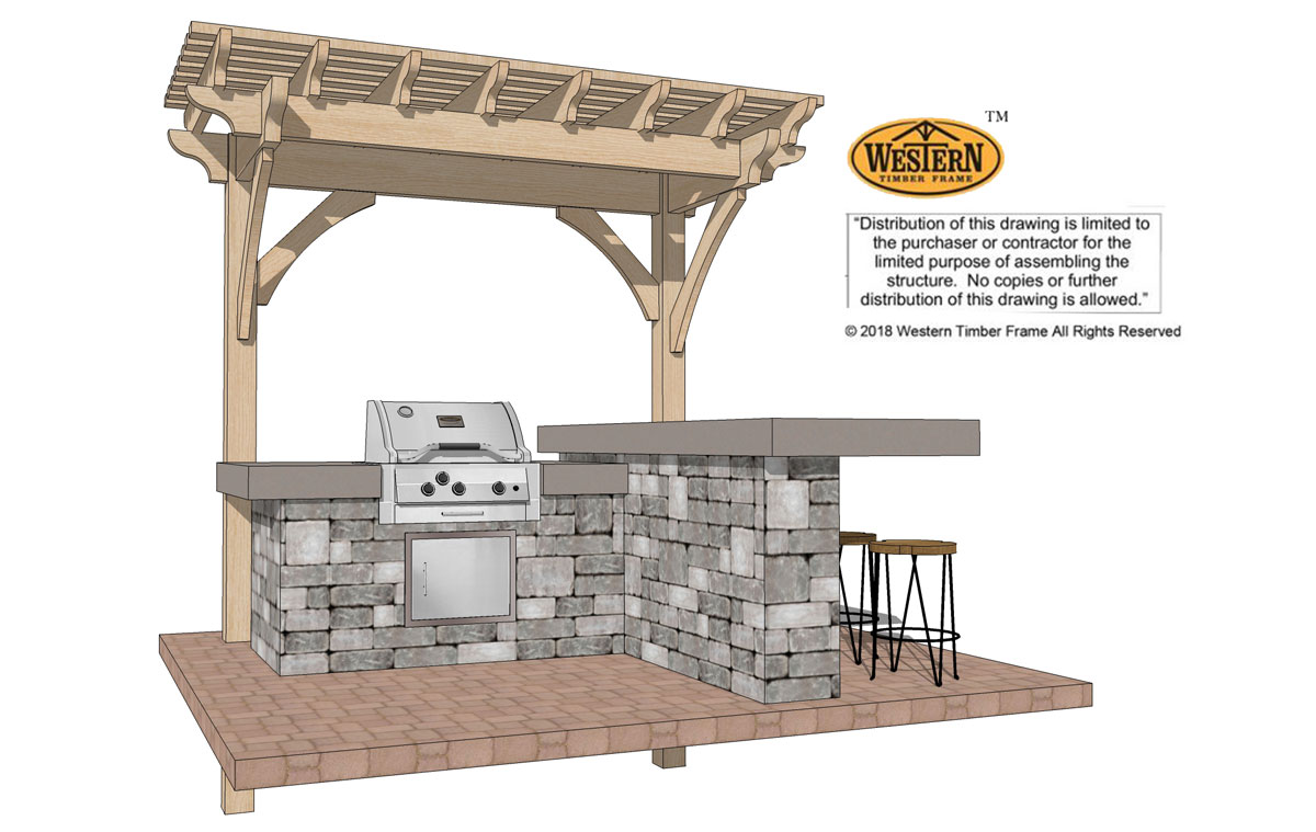 wall trellis barbecue