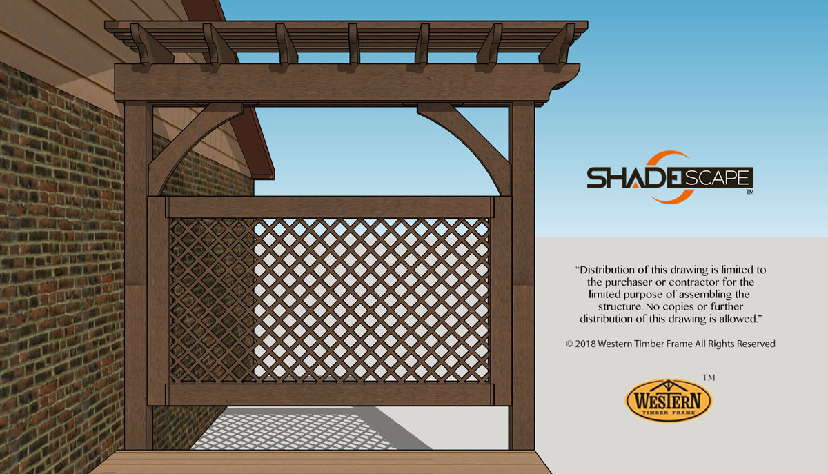 Hoffman-diytrellis-plan Privacy wall trellis fence plan with lattice wall attached to brick wall