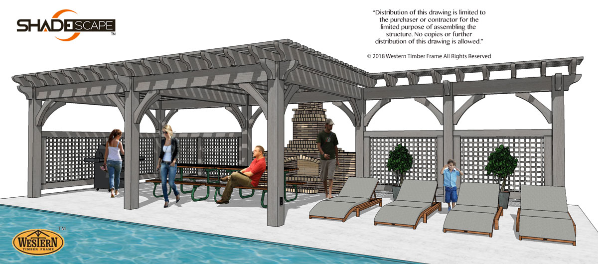 trellis plan attached to pergola