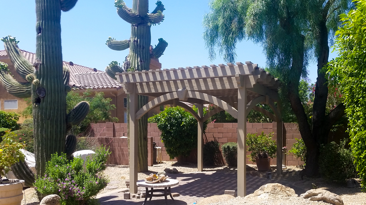 timber frame pergola
