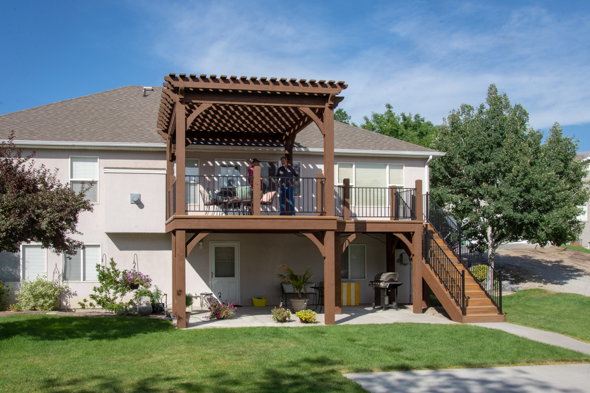 Pergola and deck after install