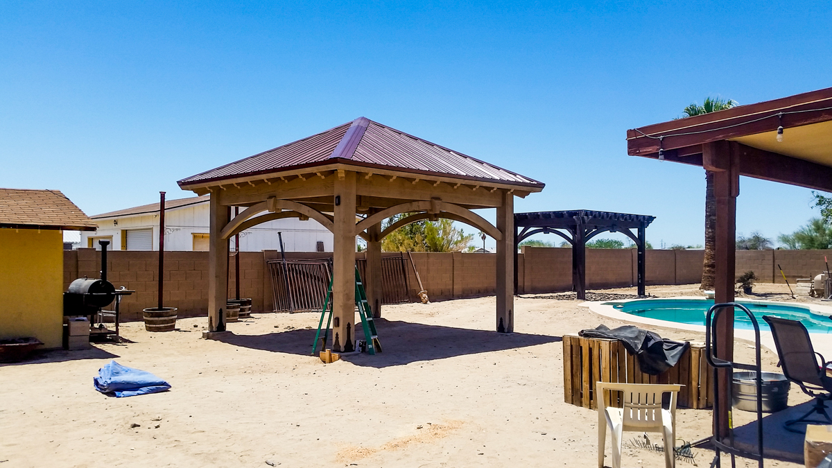 pavilion pergola install