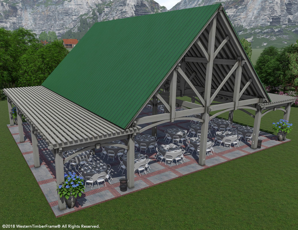 reception center pavilion plan