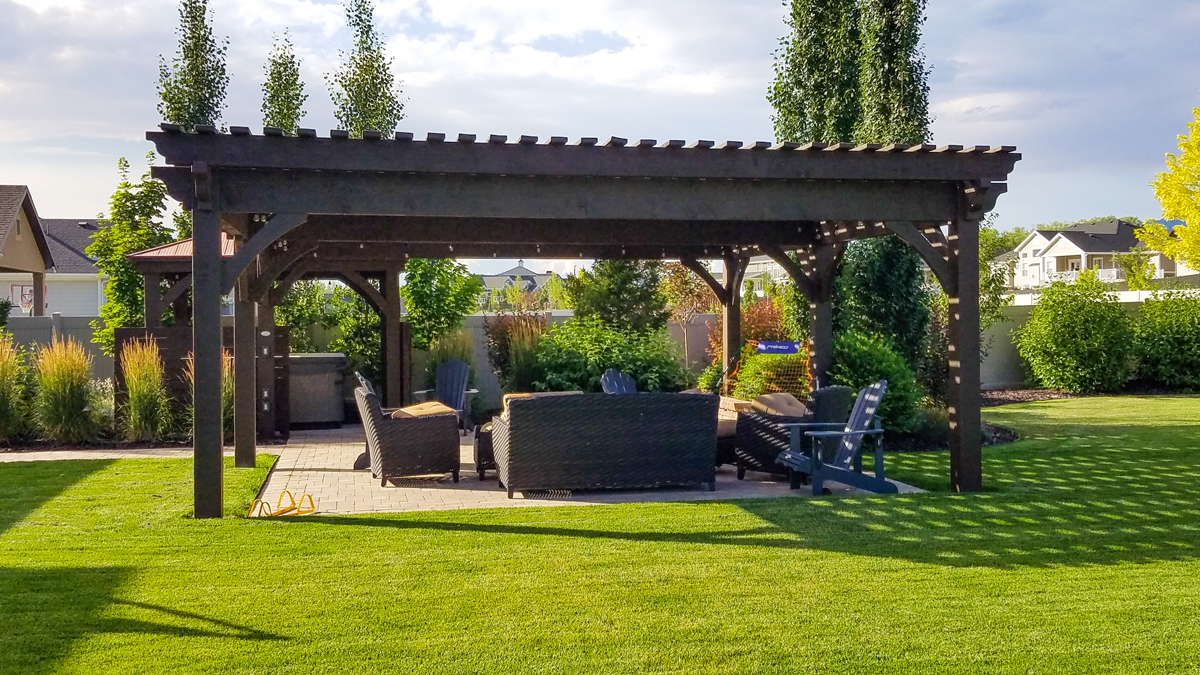 pavilion pergola hot tub