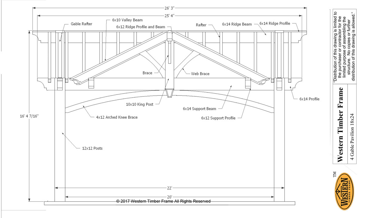 4 gable pavilion plan