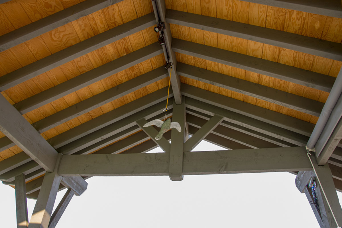 Roof of Pavilion two-tone