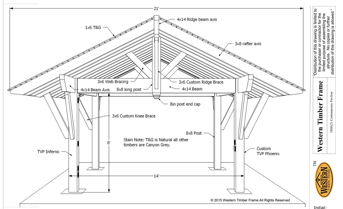 DIY pavilion plan contemporary style