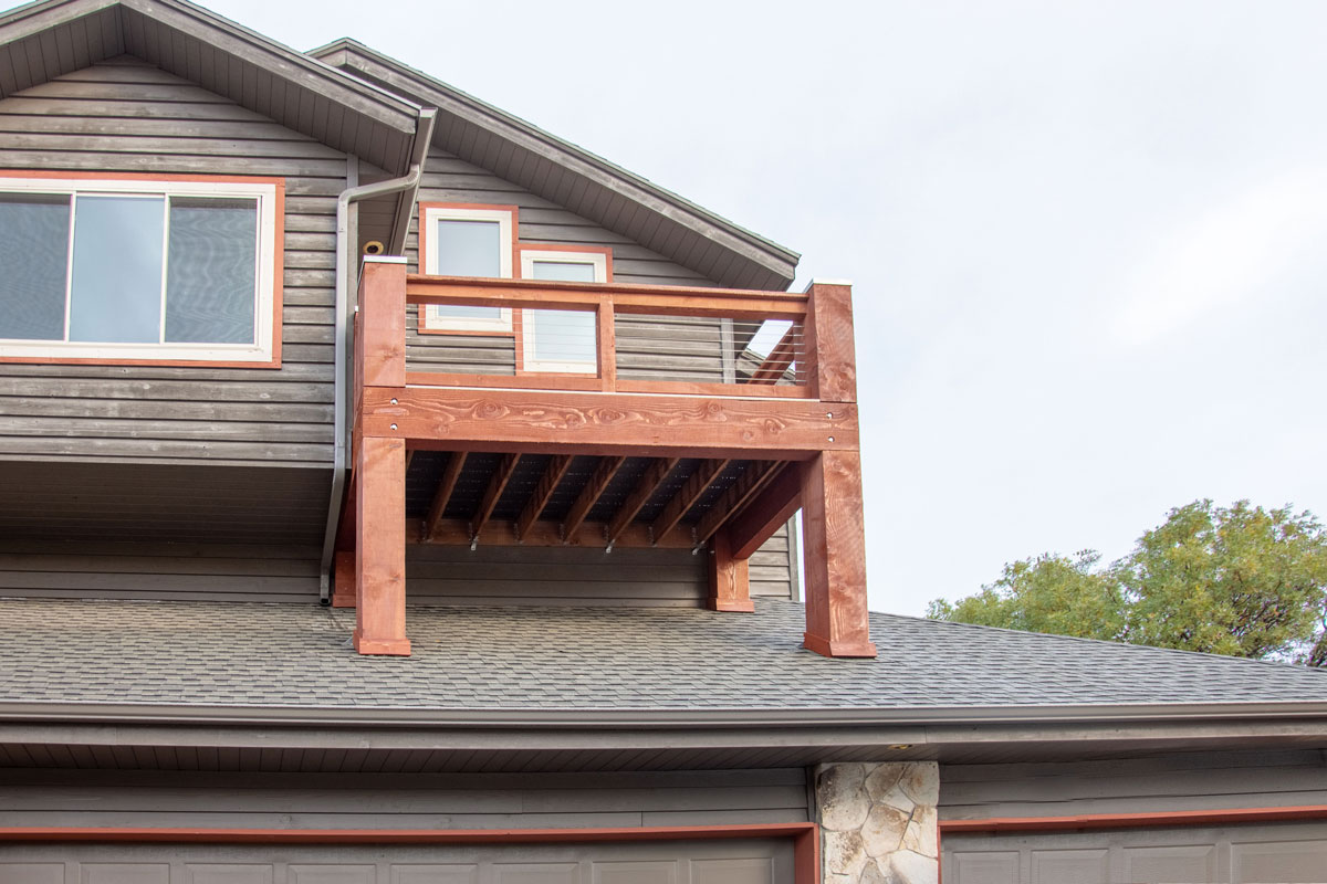 balcony timber