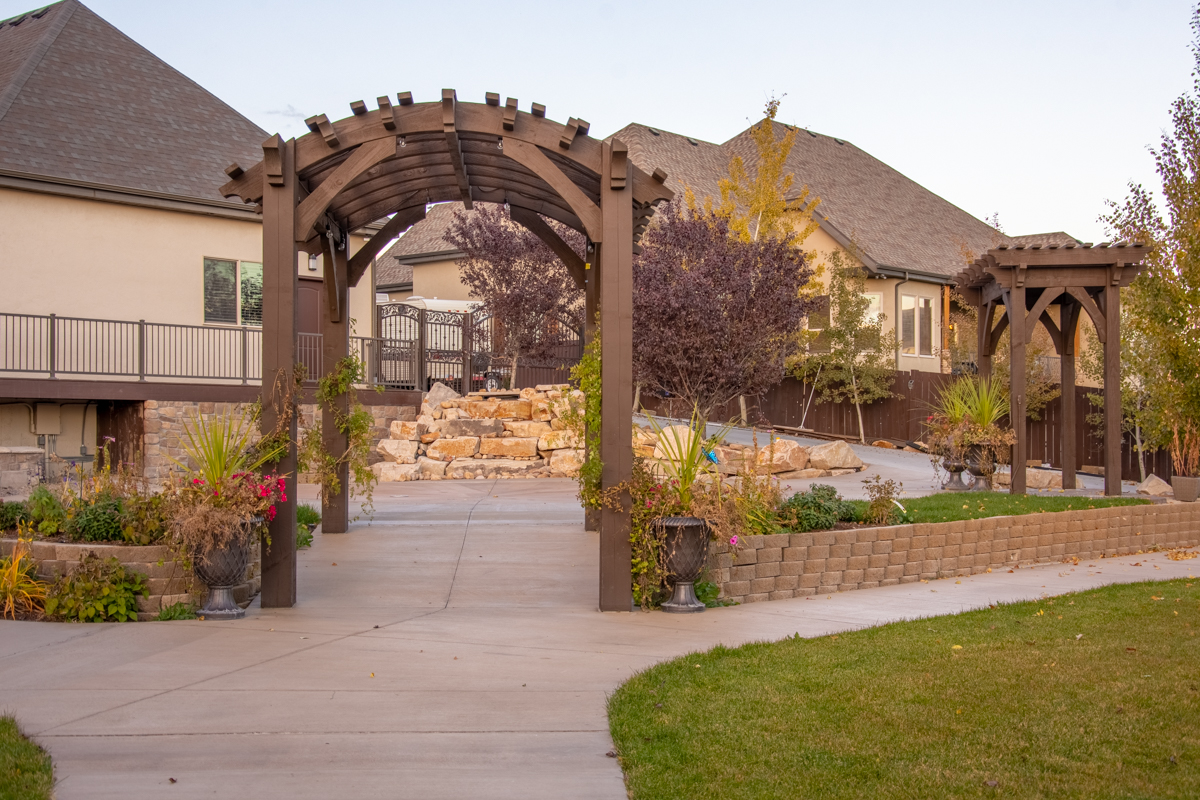 Whatcott-arch-top-pergola-20 autistic children center pergola