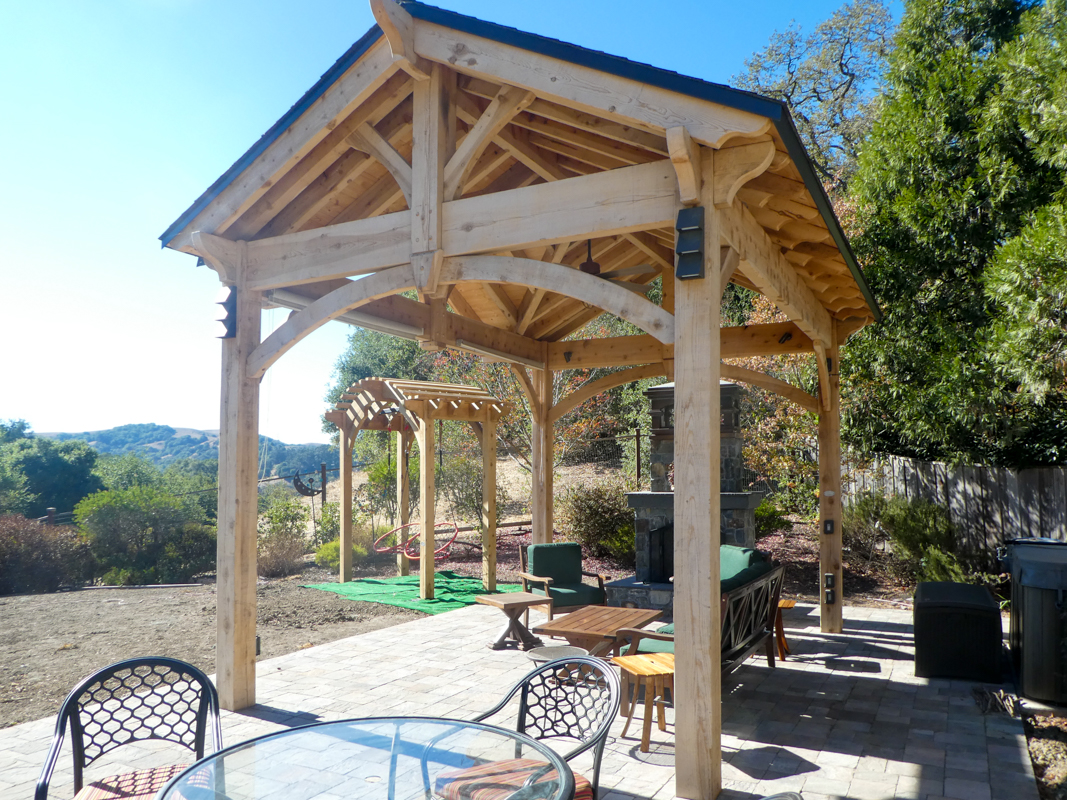 lenhart-cedar-pergola-pavilion-1020183 Pavilion with cedar wood