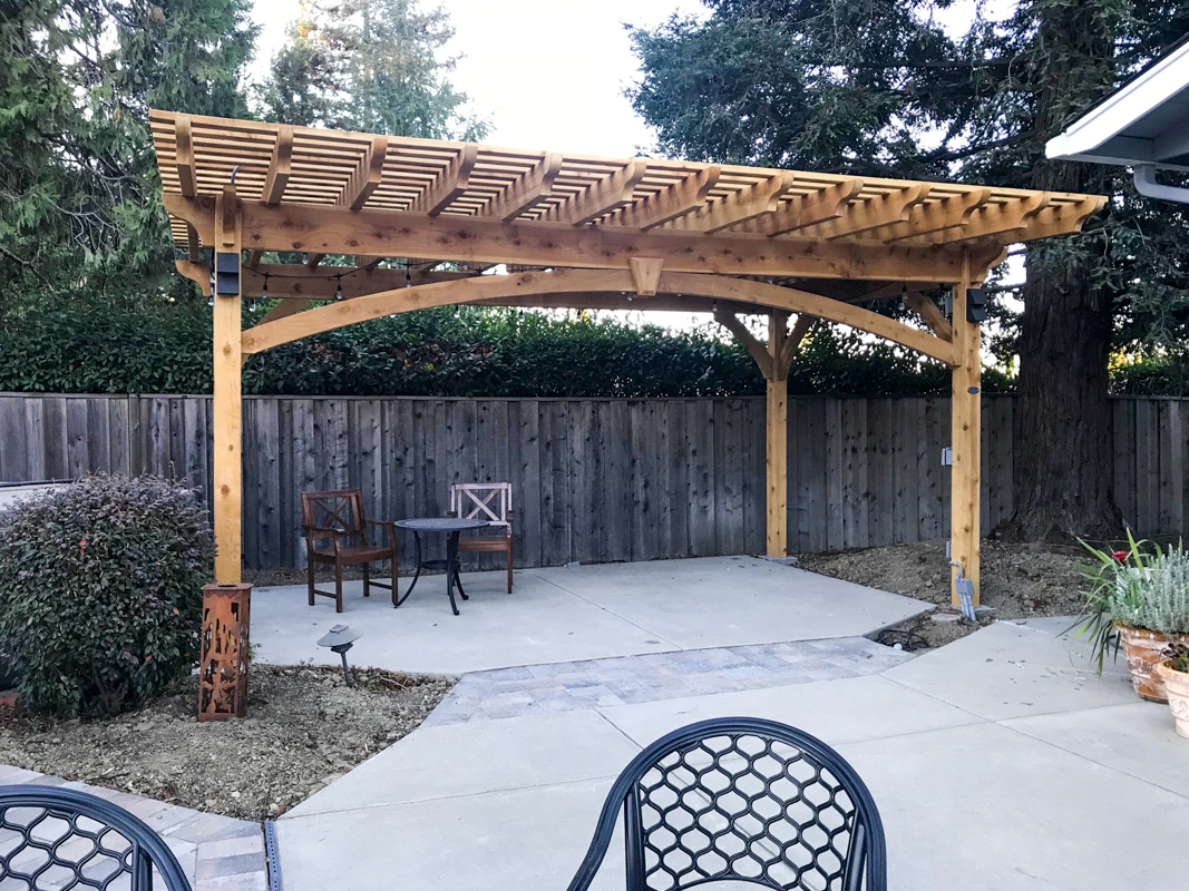 Cedar pergola kit