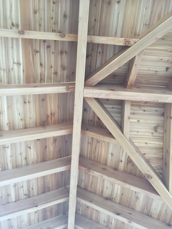 sharron-3 gable pavilion-5005 western red cedar 3 gabled 12 post pavilion