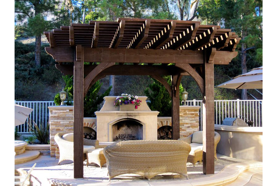 pergola round roof