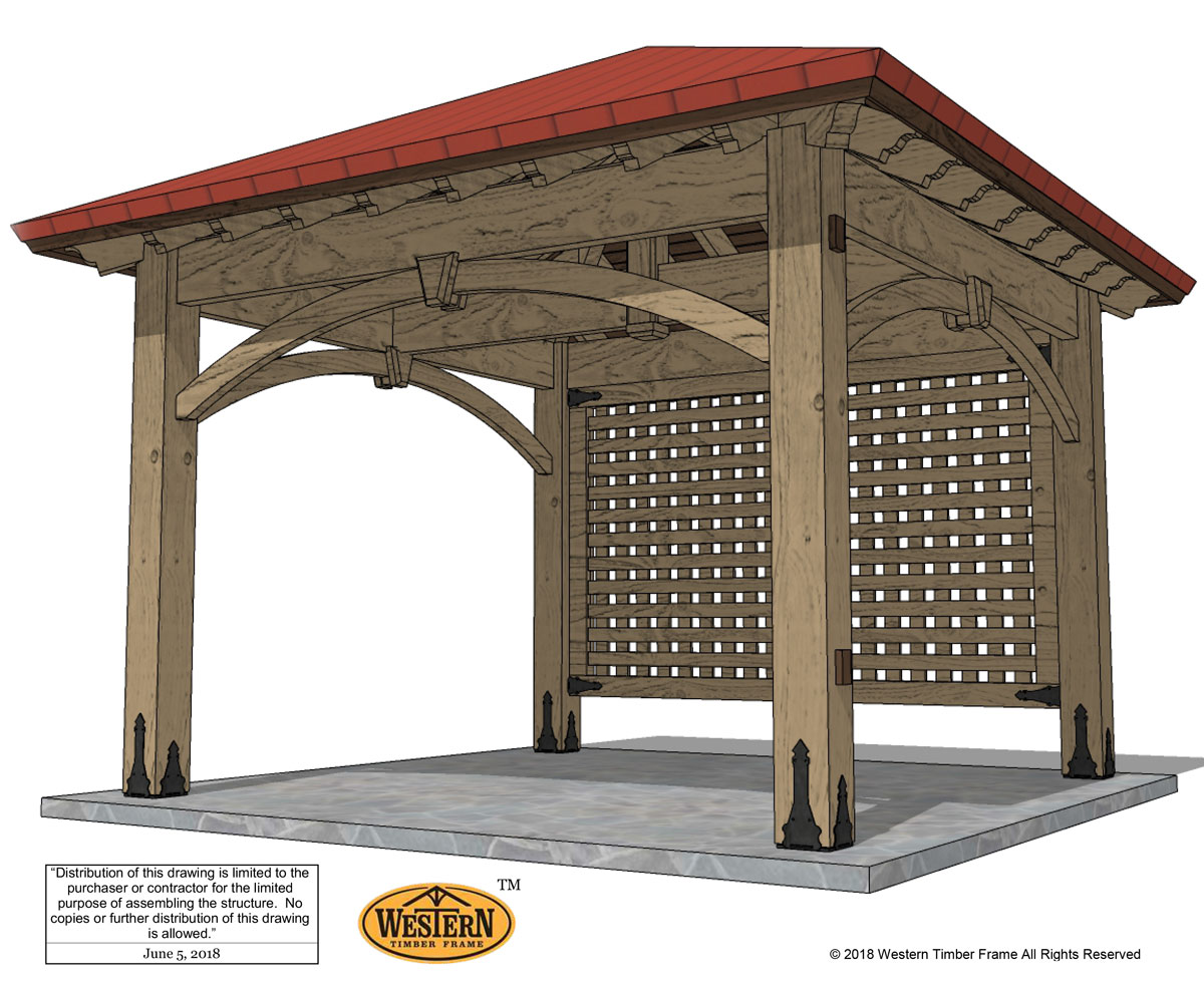 diy pavilion plan with fascia