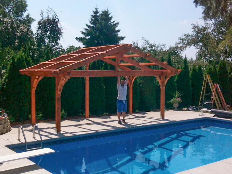 swimming pool pavilion kit