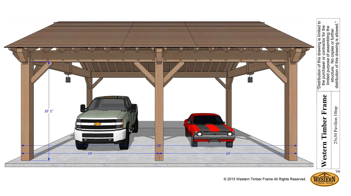 wooden carport 