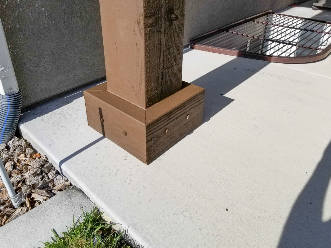 post concrete pad post concrete pad