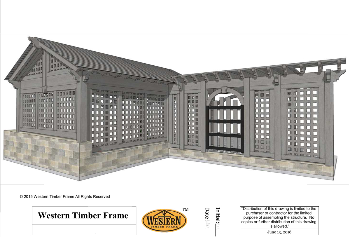 diy pergola pavilion privacy walls and gate plan