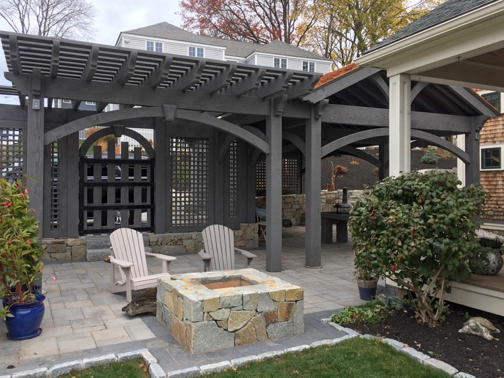 pergola gate privacy walls