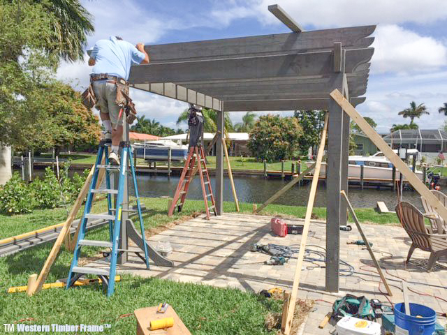 williams-setting-in-rafters-pergola setting in rafters