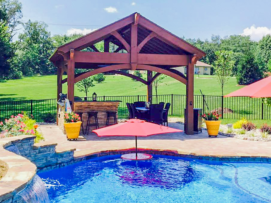 outdoor kitchen pavilion