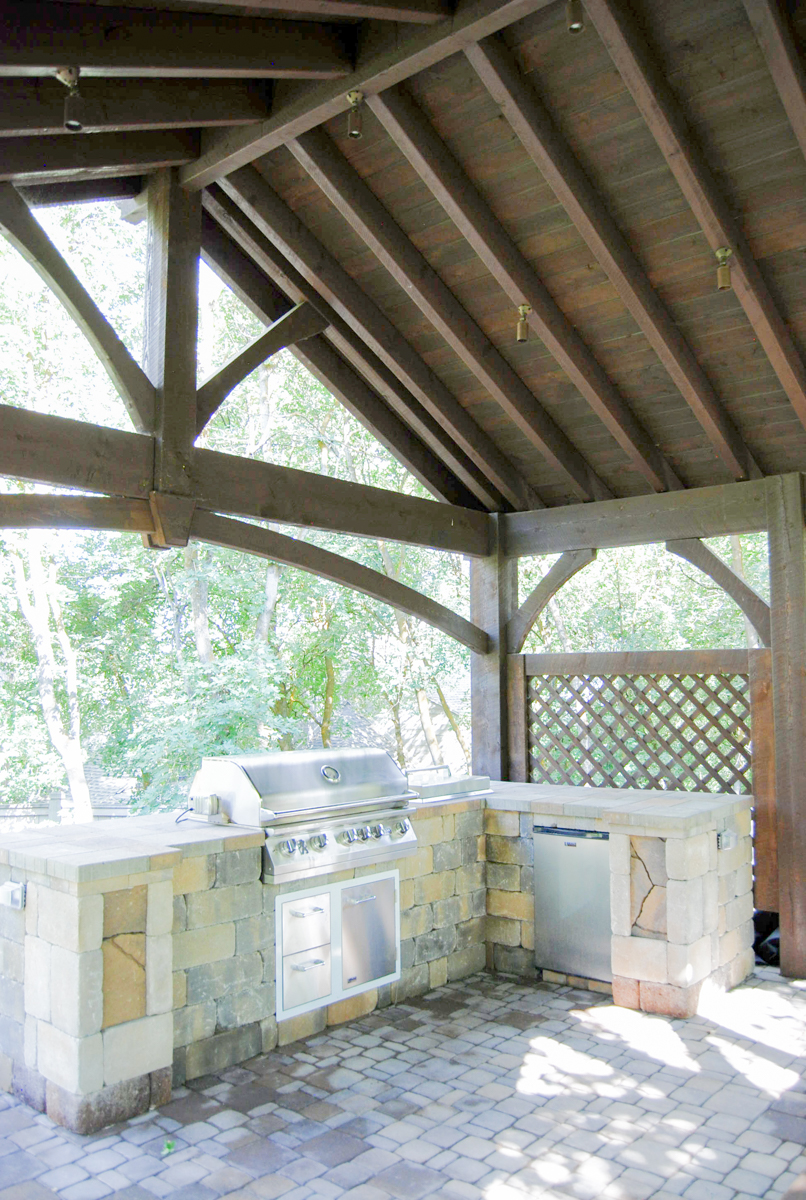 outdoor kitchen pavilion