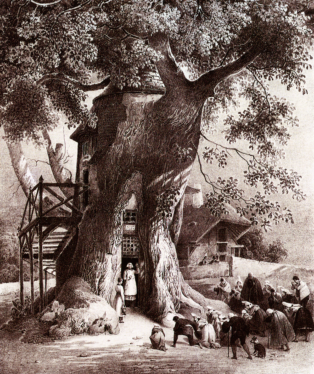 Allouville bellefosse oak tree chapel