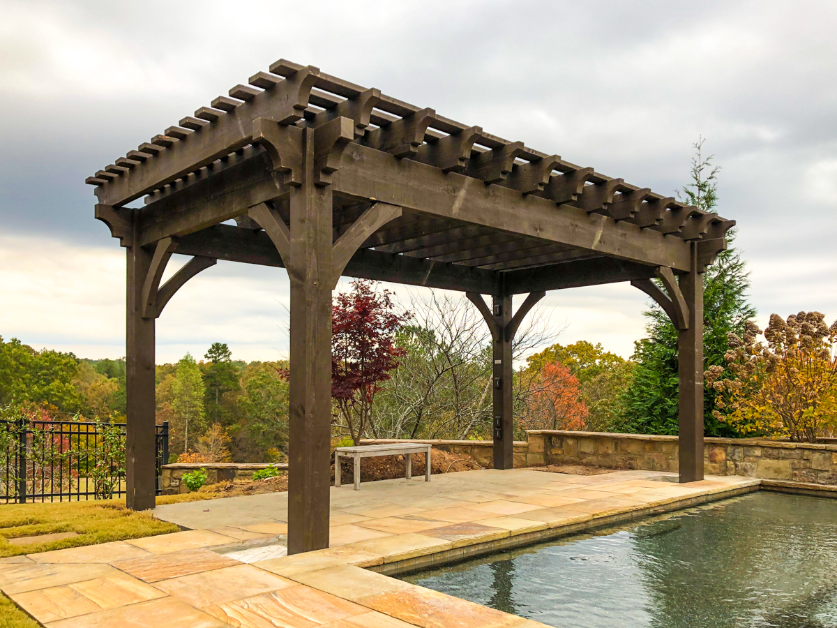 pergola for pool side shade