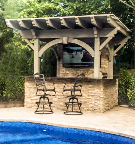 arbor pergola kits with bar