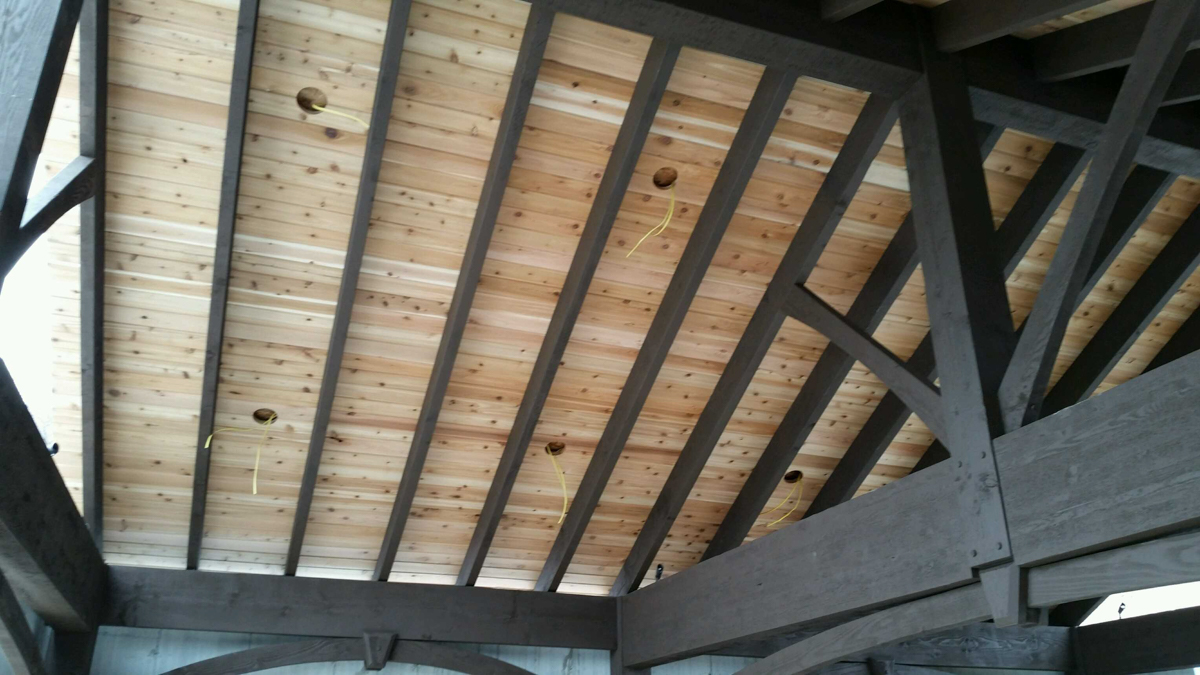 cedar roof pavilion kit