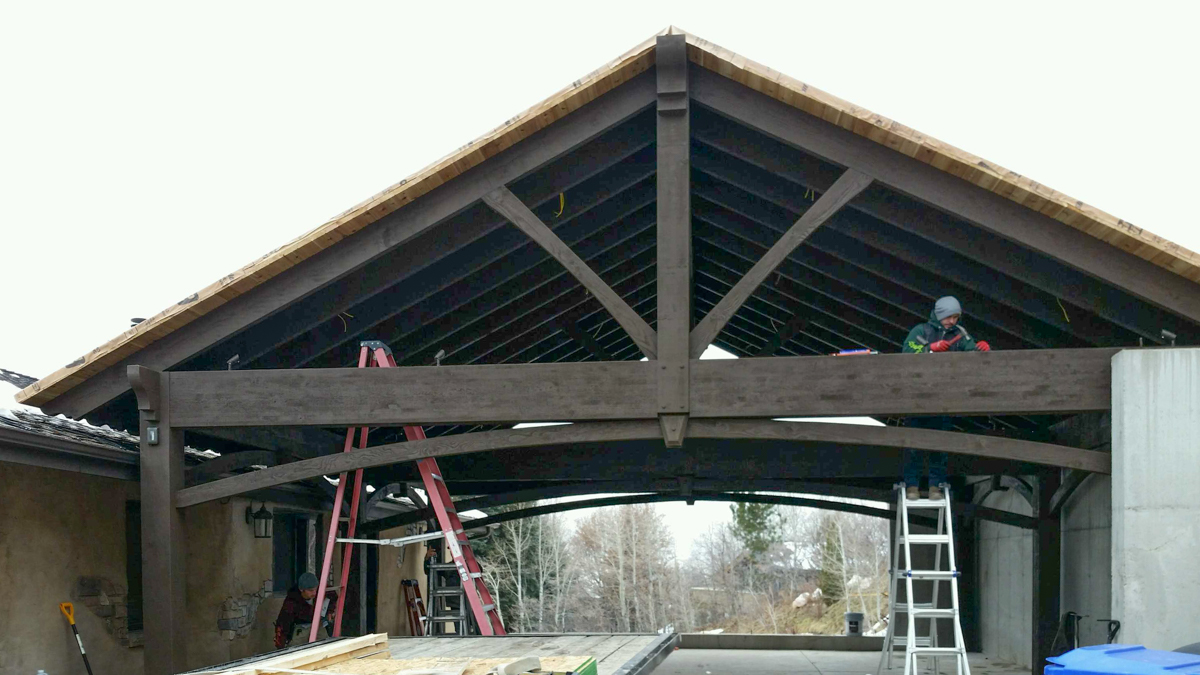 cedar roof pavilion kit