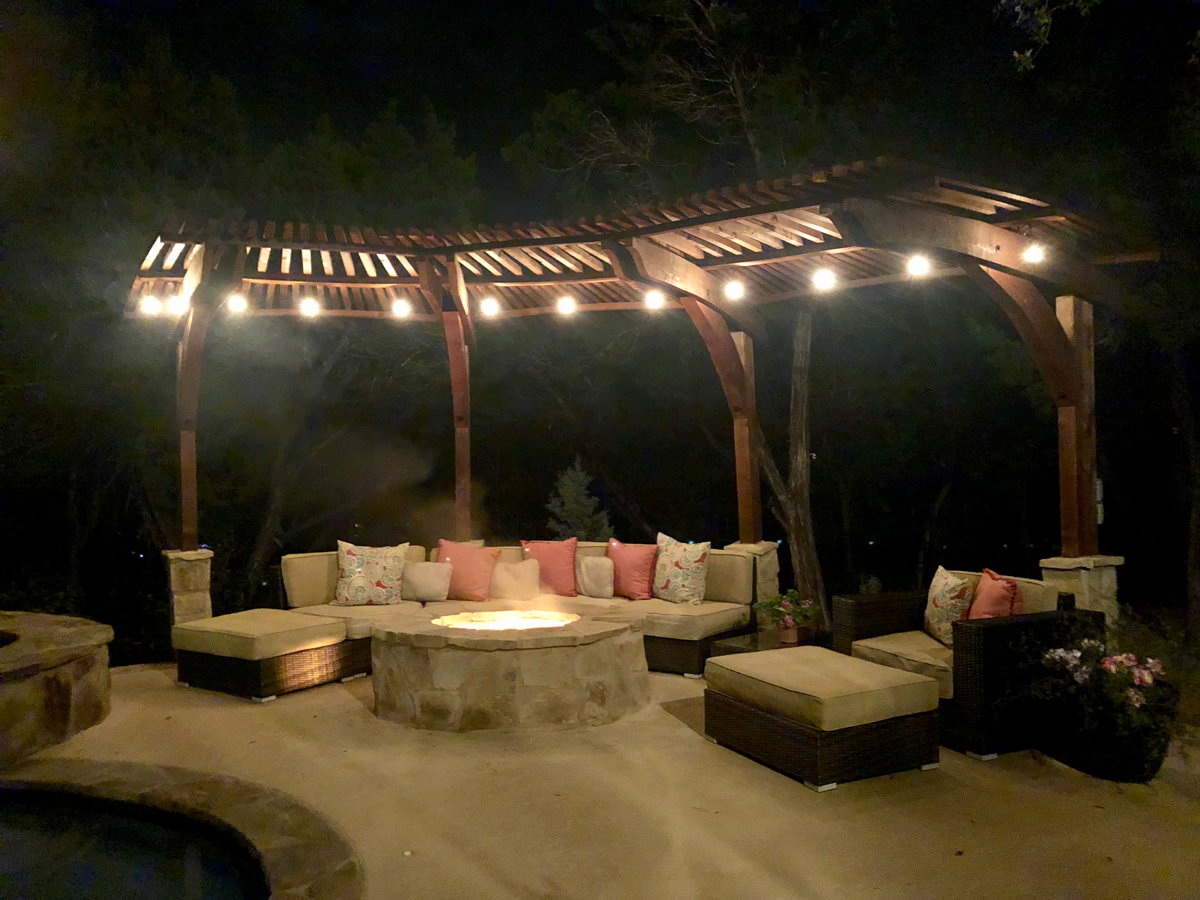 radius roof pergola firepit-56 inverse radius roof trellis