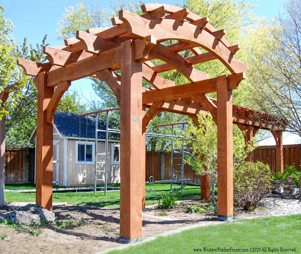 whitting-trellis-arbor-shadescape arbor trellis landscape