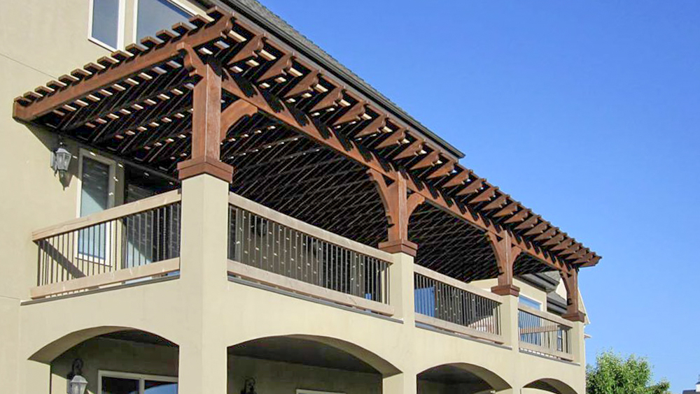 Hilton-after-attached-pergola-install attached pergola